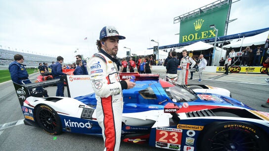 Fernando Alonso, durante las 24 horas de Daytona