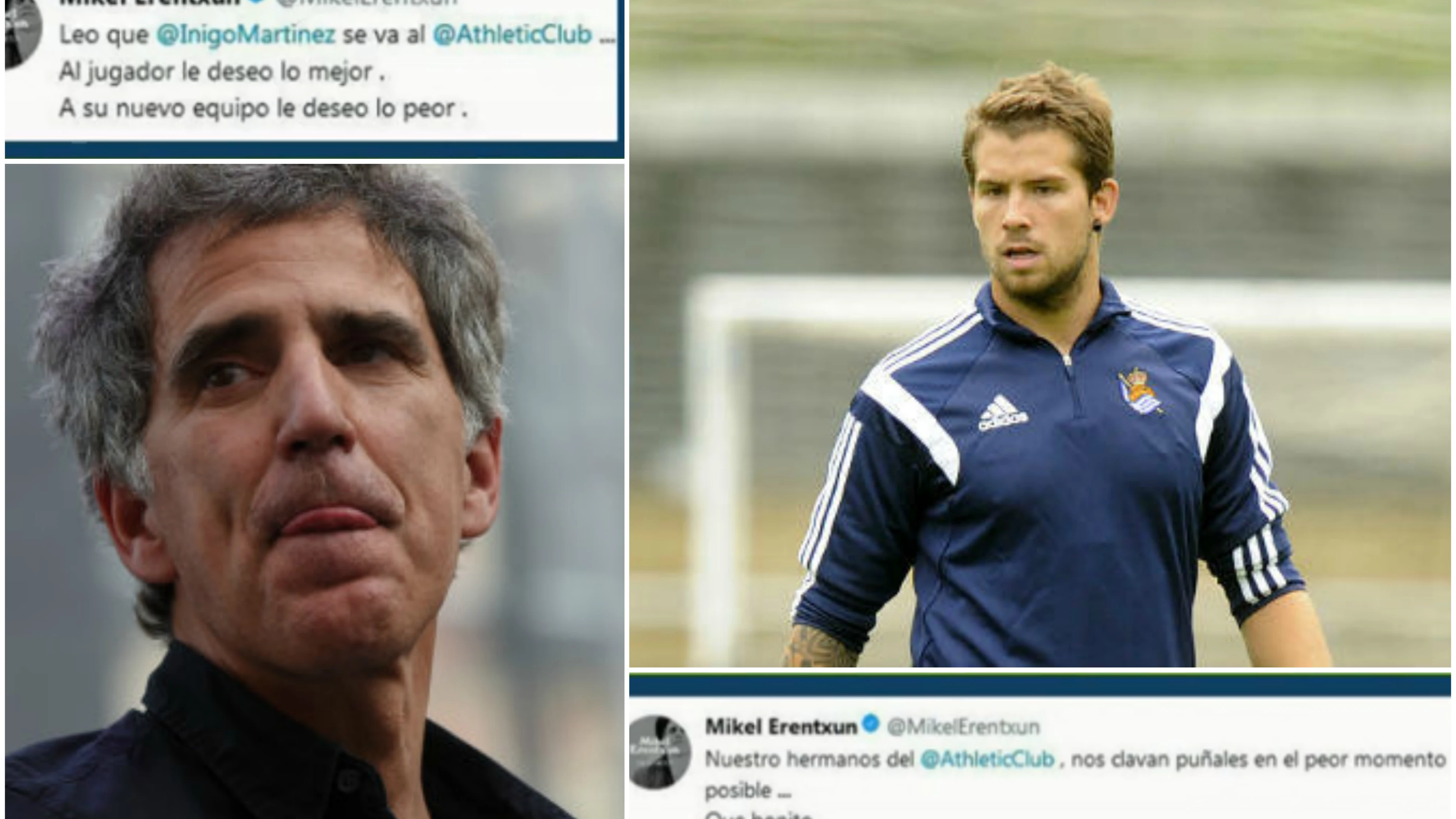 Reacción de Mikel Erentxun en Twitter tras el fichaje de Íñigo Martínez