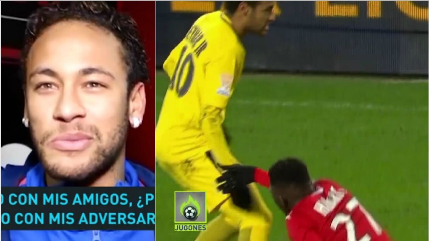 Neymar habla sobre su gesto con un jugador del Rennes