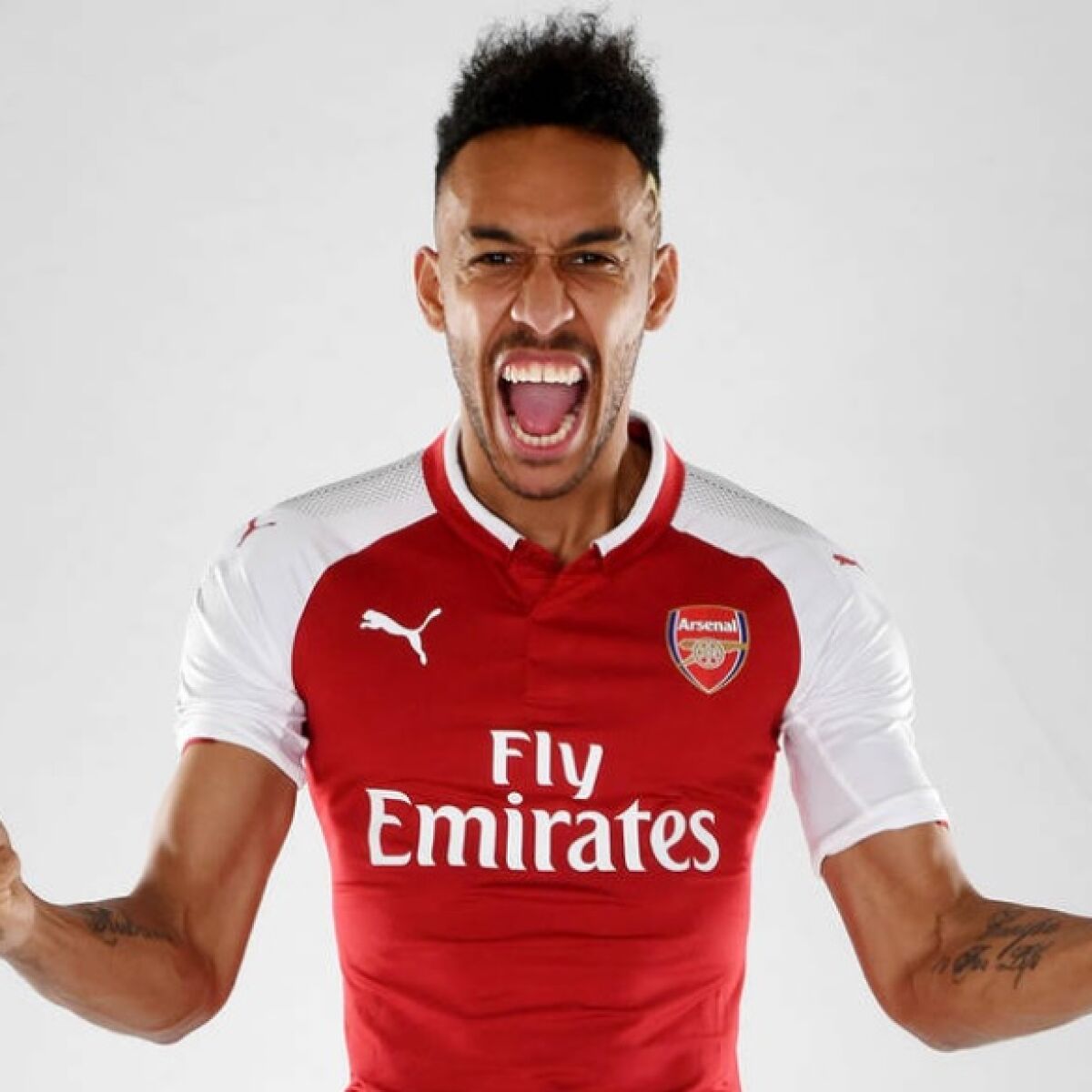 Maillot De Foot Arsenal 2017-2018 - Aubameyang - Taille L - Original
