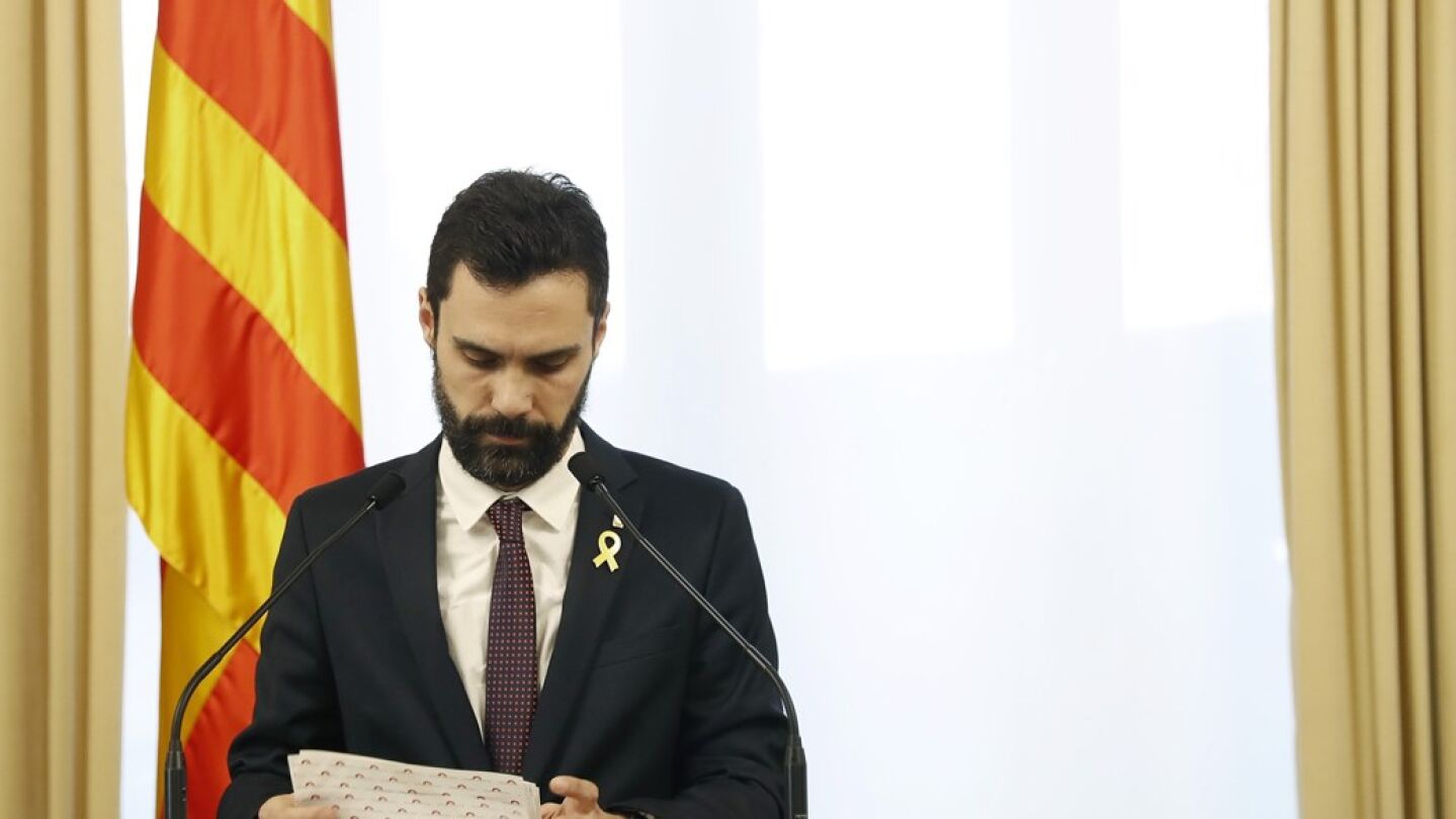 Roger Torrent ante los medios