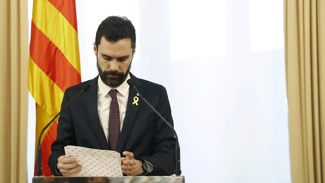 Roger Torrent ante los medios