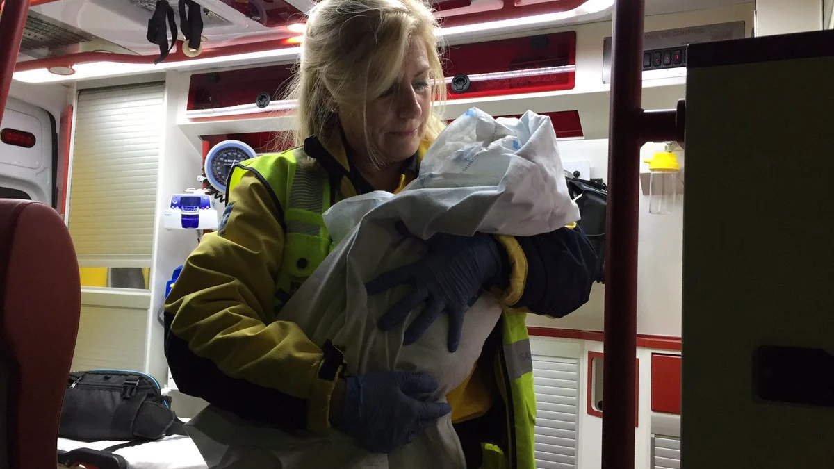 Rescatan a un bebé abandonado en Madrid