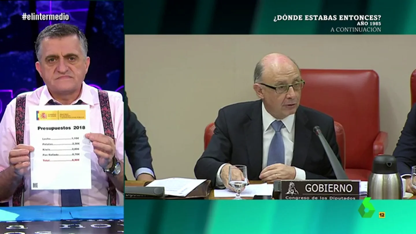El Gran Wyoming y Cristobal Montoro El Gran Wyoming y Cristobal Montoro