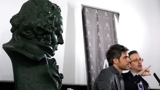 Los presentadores de la gala de la 32º edición de los Premios Goya, Joaquín Reyes y Ernesto Sevilla Los presentadores de la gala de la 32º edición de los Premios Goya, Joaquín Reyes y Ernesto Sevilla