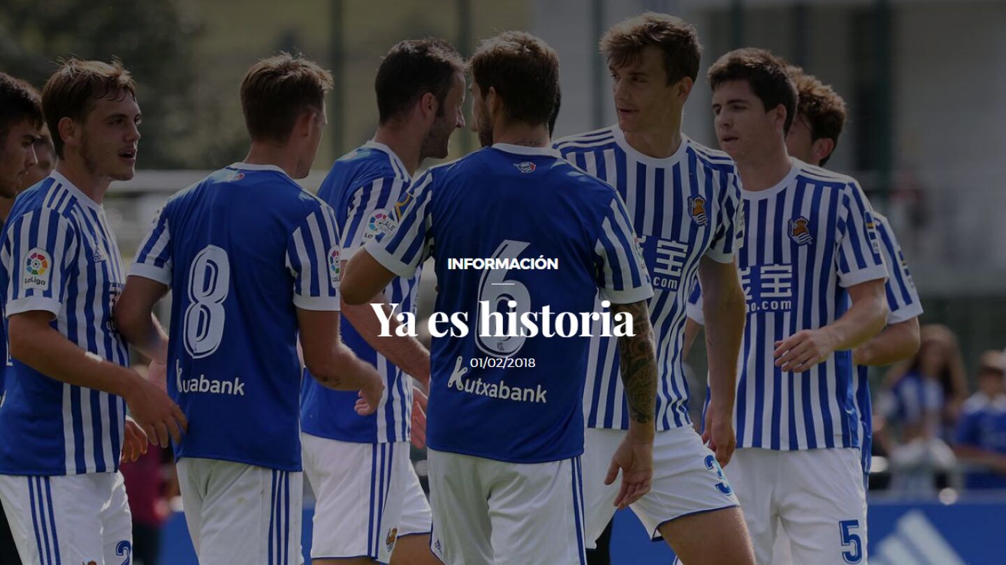 'Ya es historia': el anuncio de la Real Sociedad sobre las camisetas de &Iacute;&ntilde;igo Mart&iacute;nez 