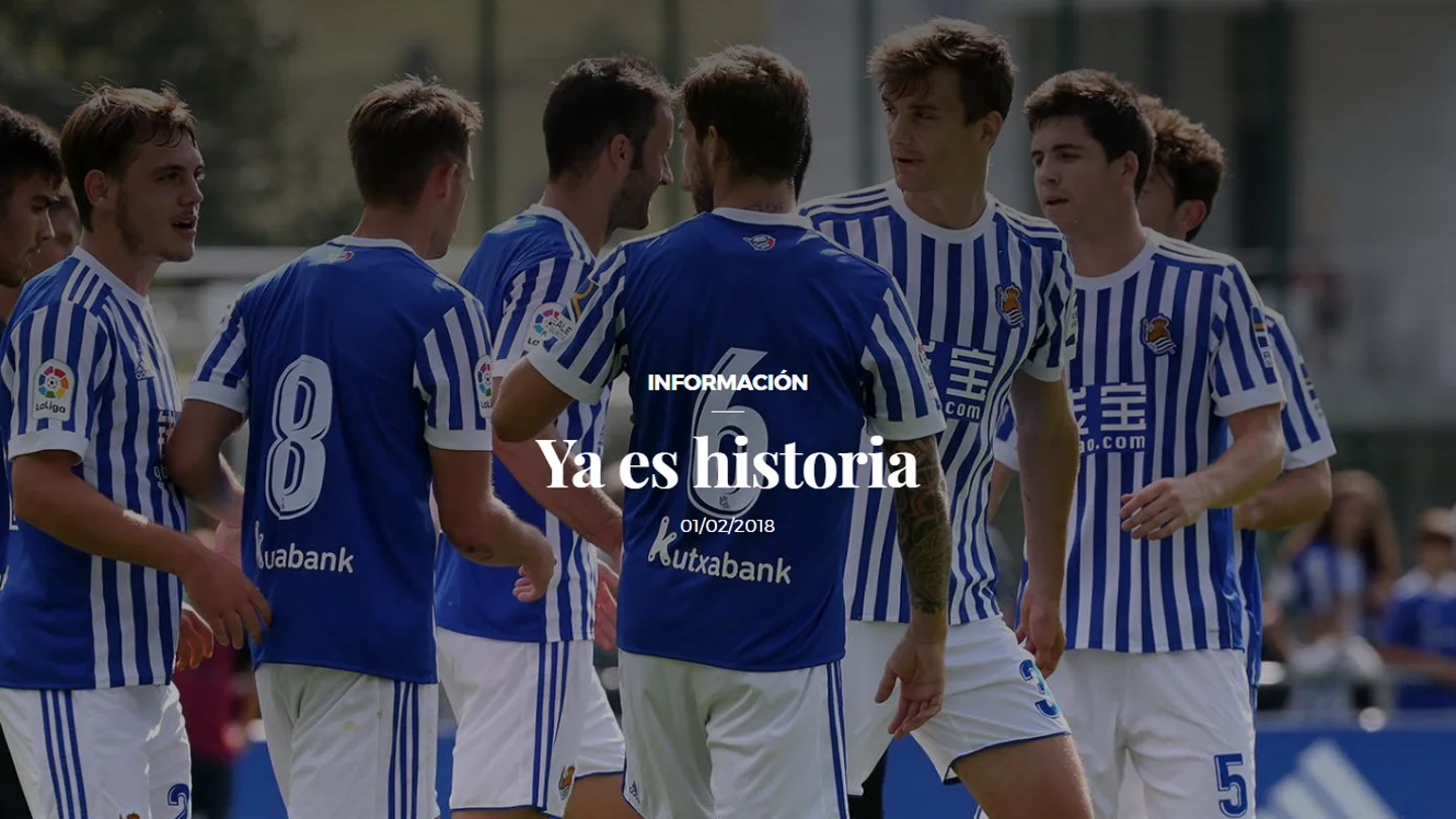 'Ya es historia': el anuncio de la Real Sociedad sobre las camisetas de Íñigo Martínez 'Ya es historia': el anuncio de la Real Sociedad sobre las camisetas de Íñigo Martínez