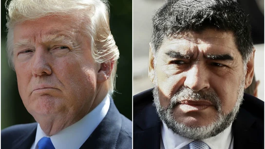 Trump le niega el visado a Maradona Trump le niega el visado a Maradona