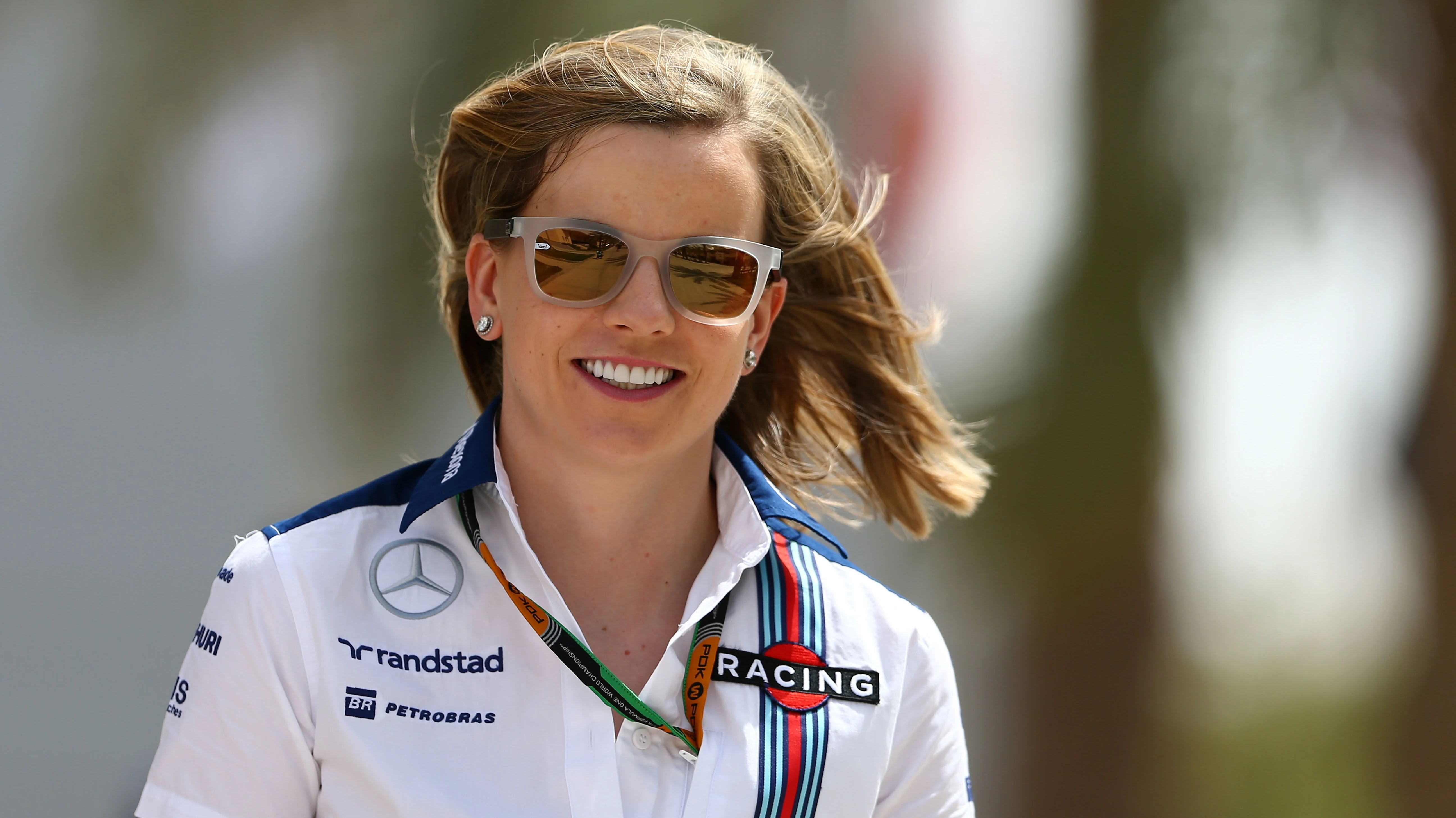 Susie Wolff, durante un Gran Premio