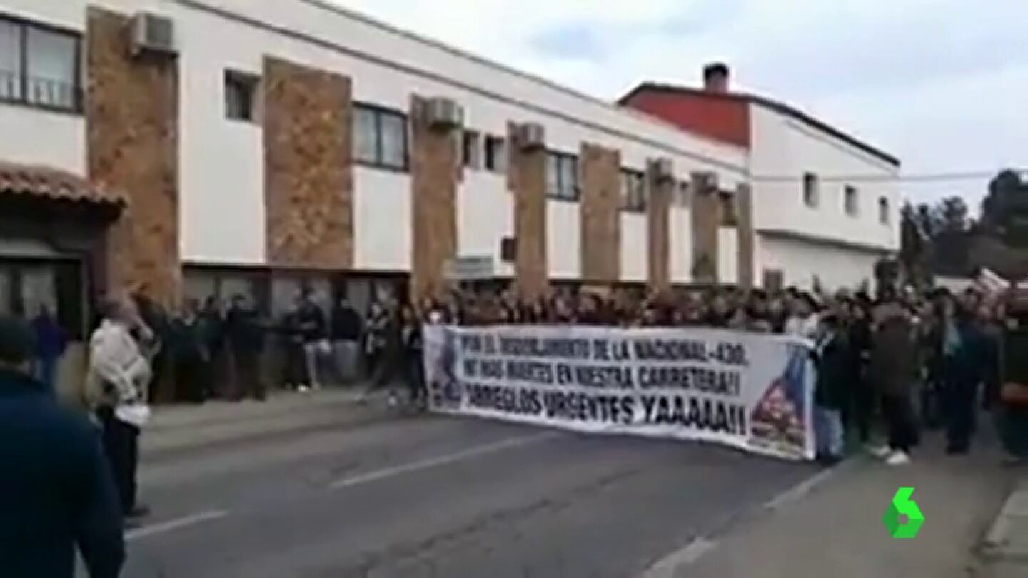 Protestas en la N-430