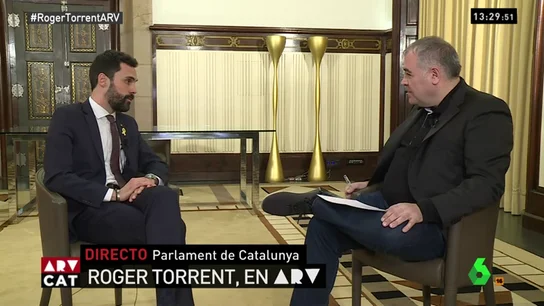 Roger Torrent con García Ferreras Roger Torrent con García Ferreras