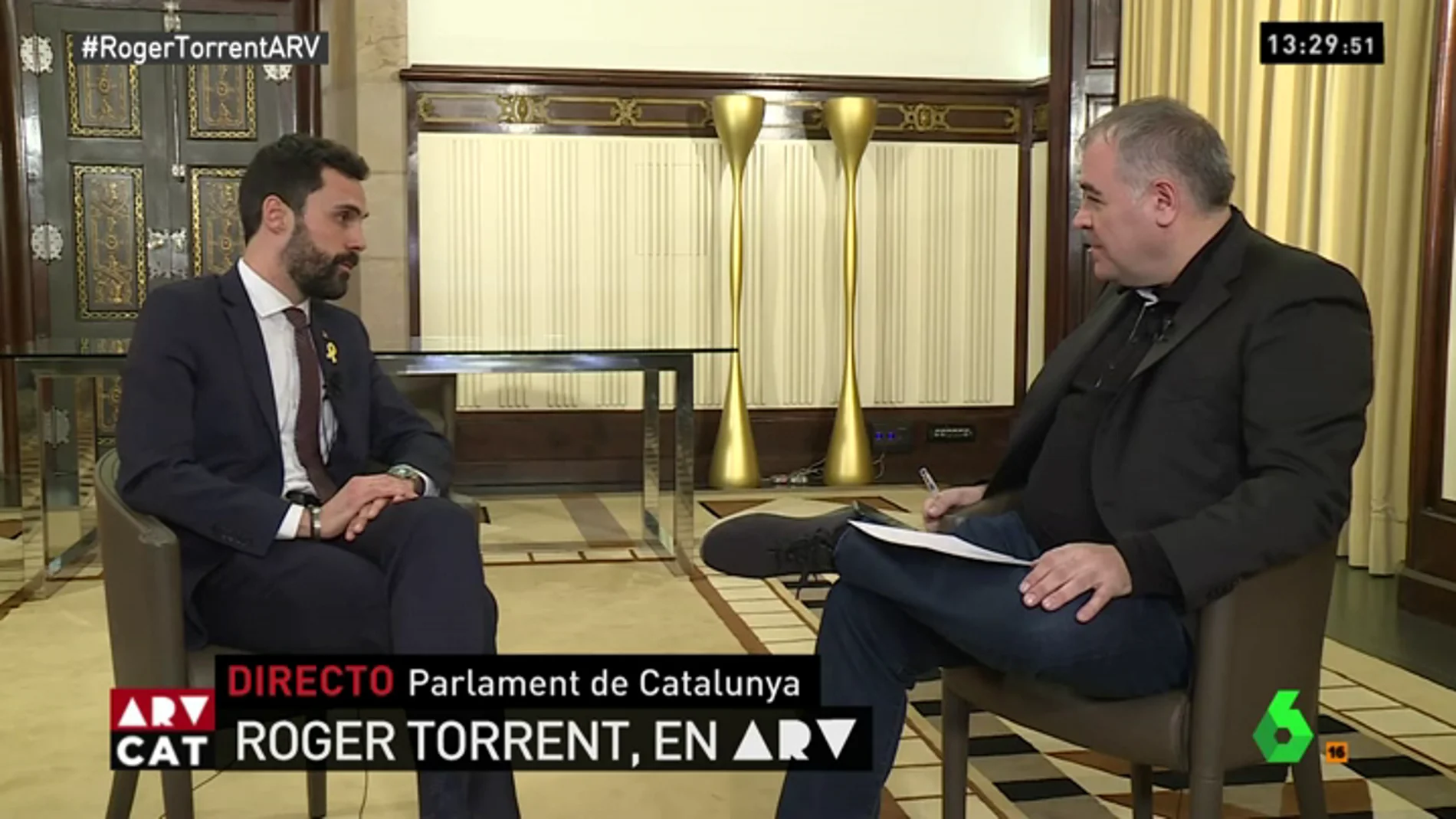 Roger Torrent con García Ferreras