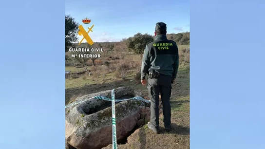 Sepulcro que pretendían robar los detenidos Sepulcro que pretendían robar los detenidos