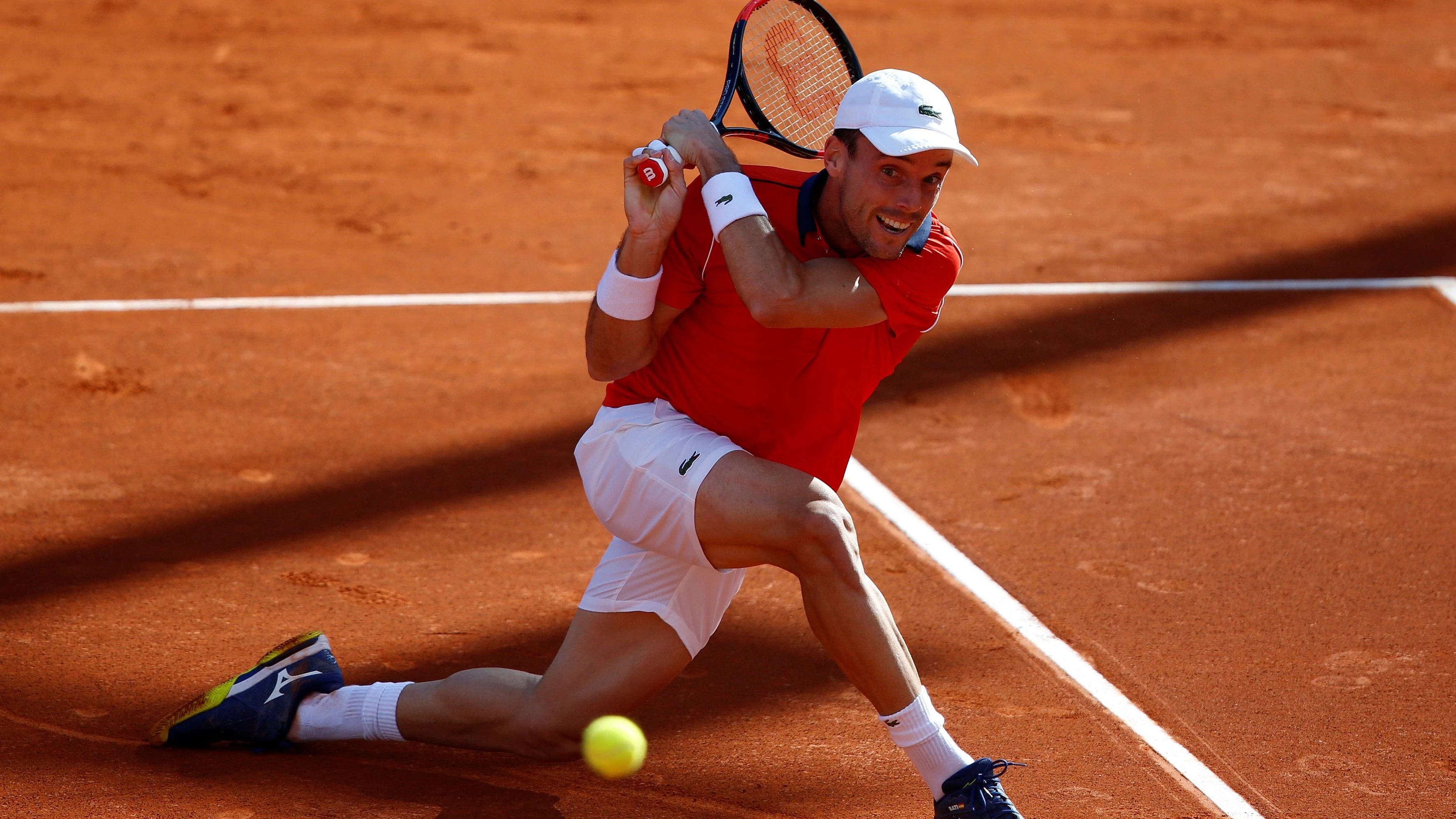 Roberto Bautista, durante su partido contra Cameron Norrie