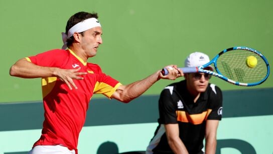 Albert Ramos, en acci&oacute;n ante Broady