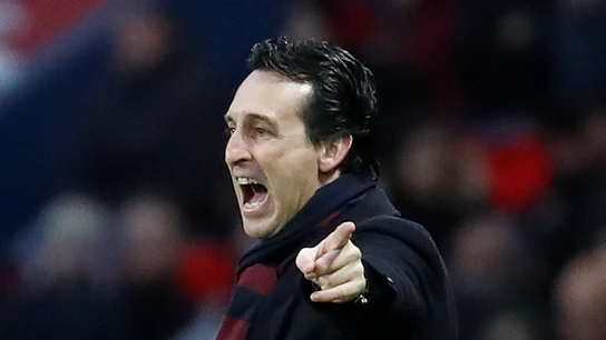 Unai Emery, durante un partido del PSG Unai Emery, durante un partido del PSG