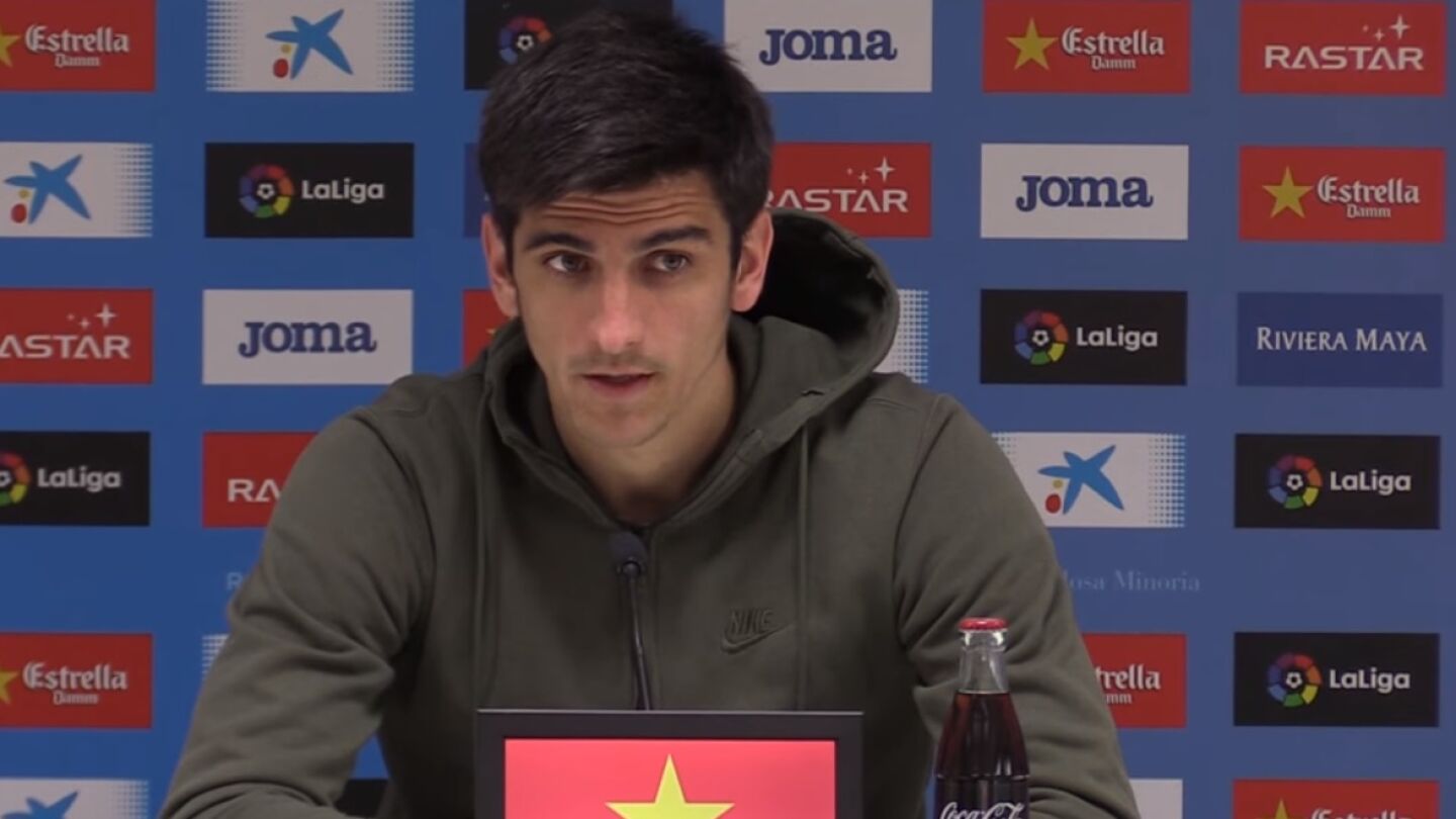 Gerard Moreno, en rueda de prensa