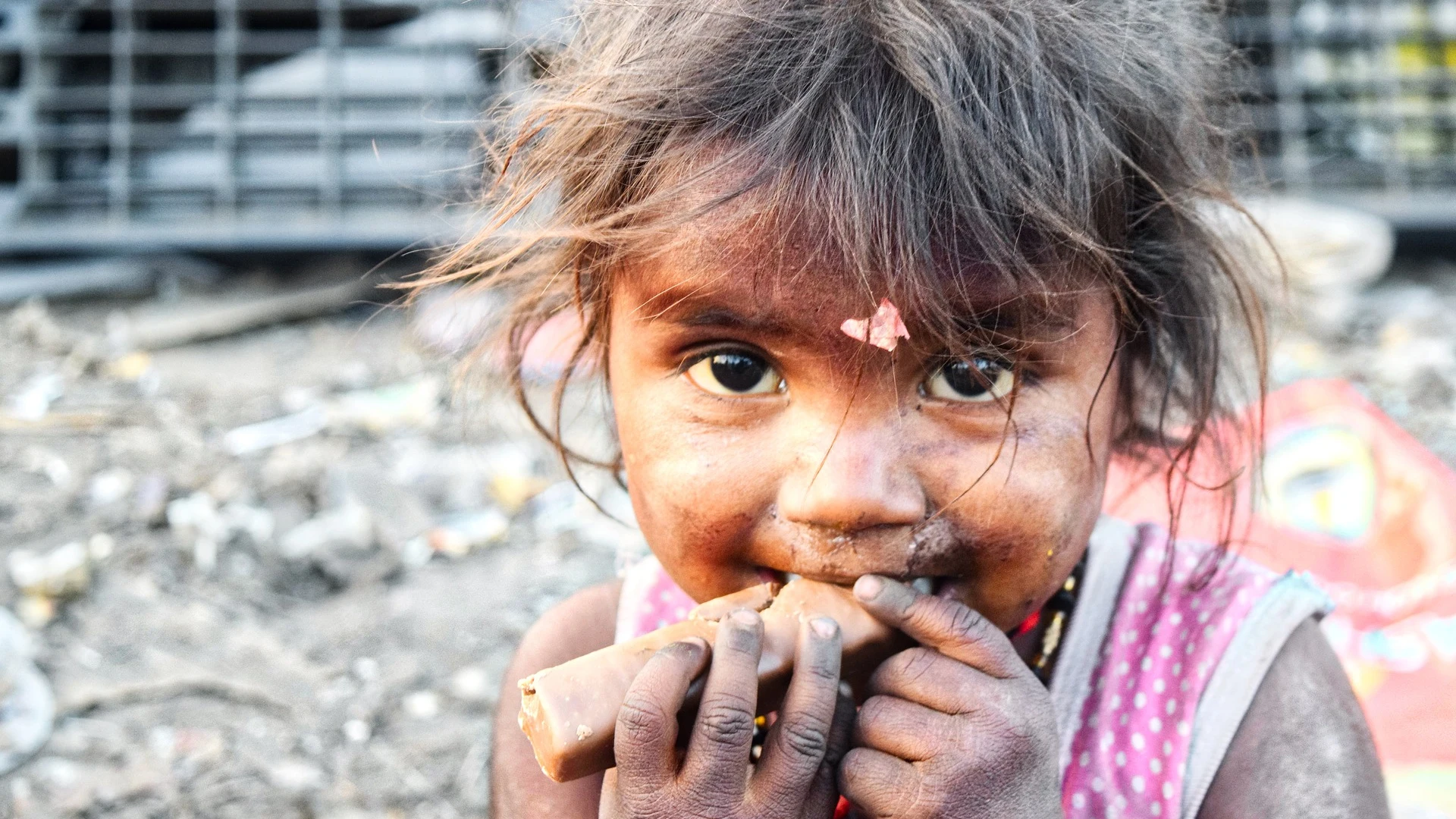 Imagen de archivo de una niña india