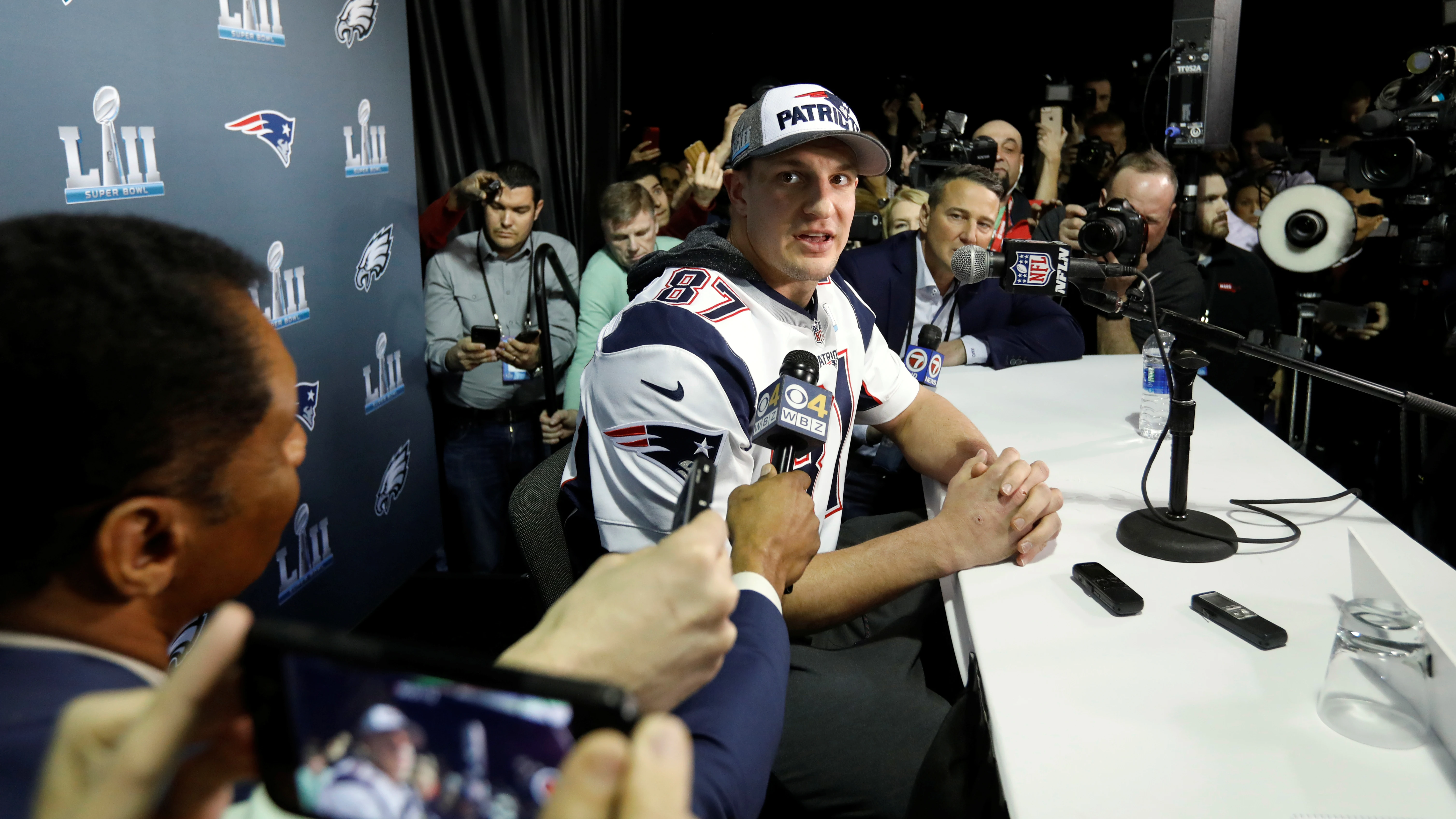 Rob Gronkowski, de los Patriots de Nueva Inglaterra