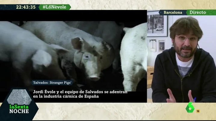 Jordi Évole, durante su entrevista en laSexta Noche