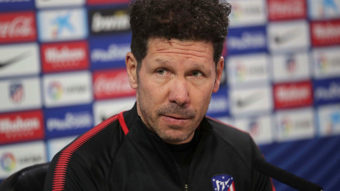 Diego Simeone, en rueda de prensa