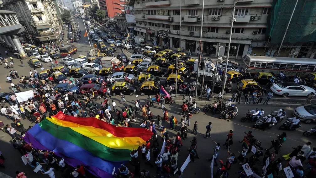 Manifestación LGTBI en India