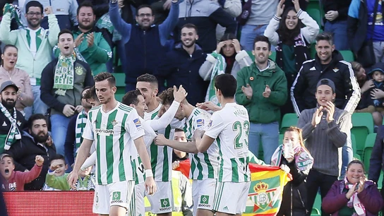 El Betis celebra un gol El Betis celebra un gol