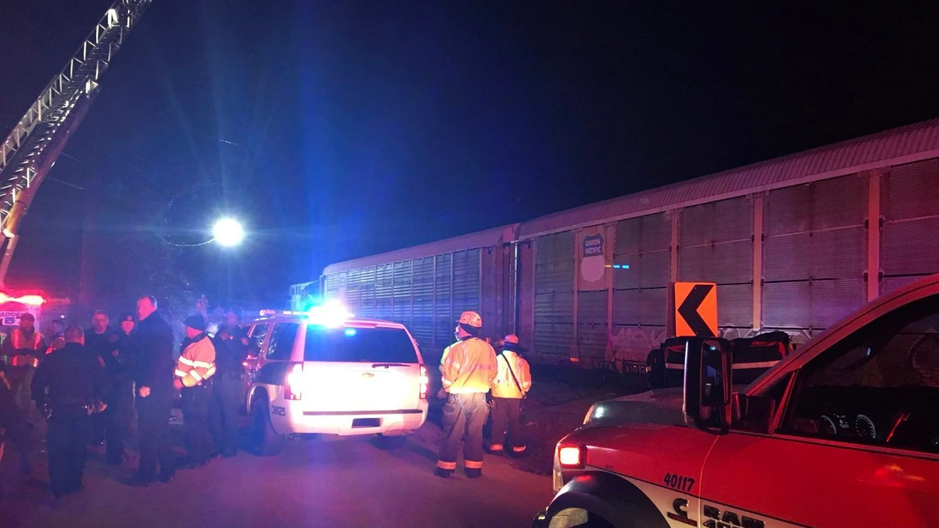 Accidente de tren en Carolina del Norte