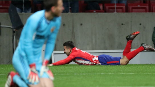 Correa celebra un gol con el Atl&eacute;tico