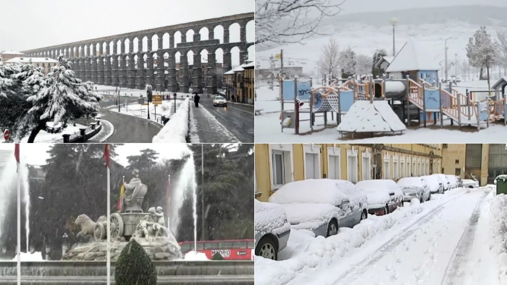 Las imágenes que deja el temporal por toda la península