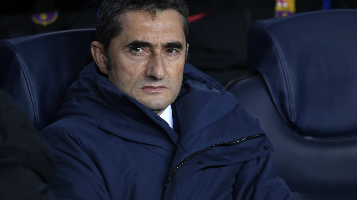 Ernesto Valverde, entrenador del Barcelona