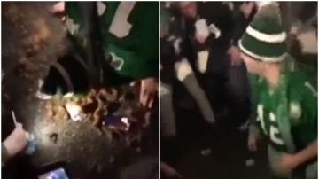 Salvaje celebración en Filadelfia tras la victoria de los Eagles