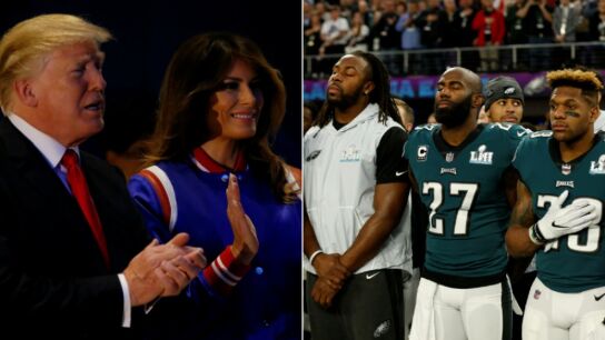 Trump pidi&oacute; "respeto" por el himno y la bandera de Estados Unidos