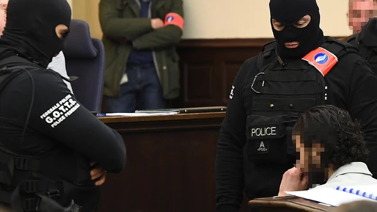 Salah Abdeslam en el juicio Salah Abdeslam en el juicio
