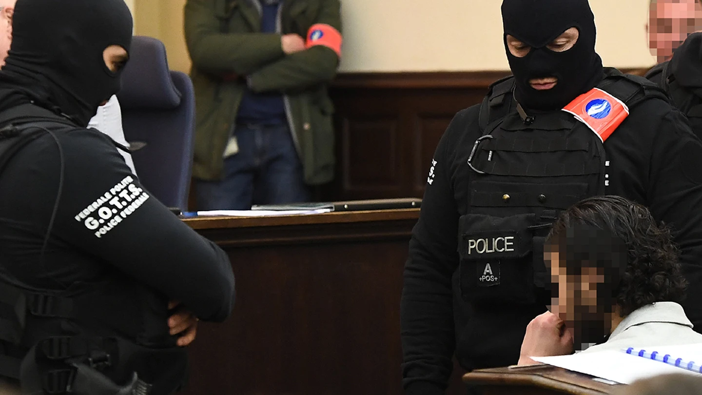 Salah Abdeslam en el juicio Salah Abdeslam en el juicio