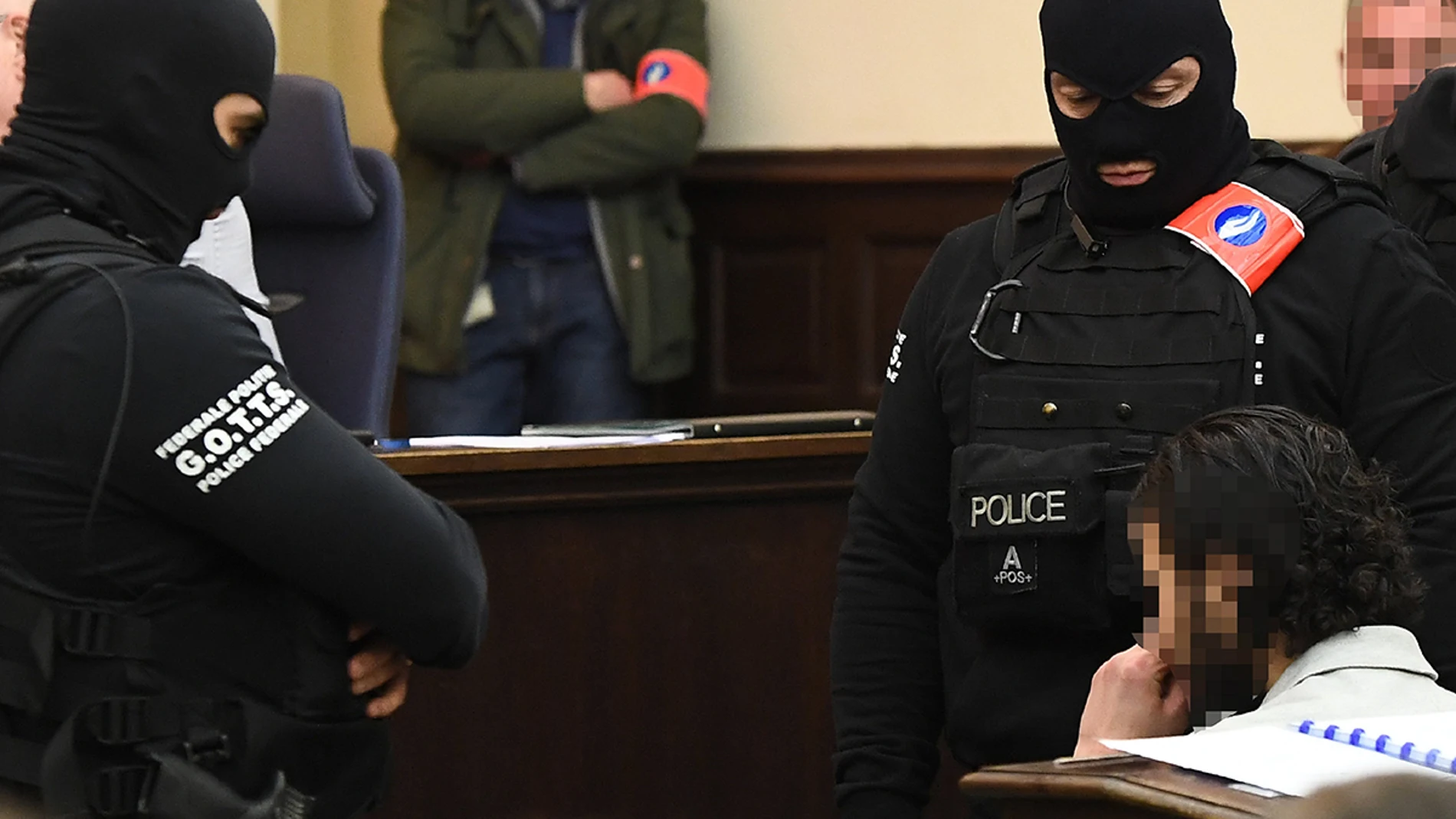 Salah Abdeslam en el juicio