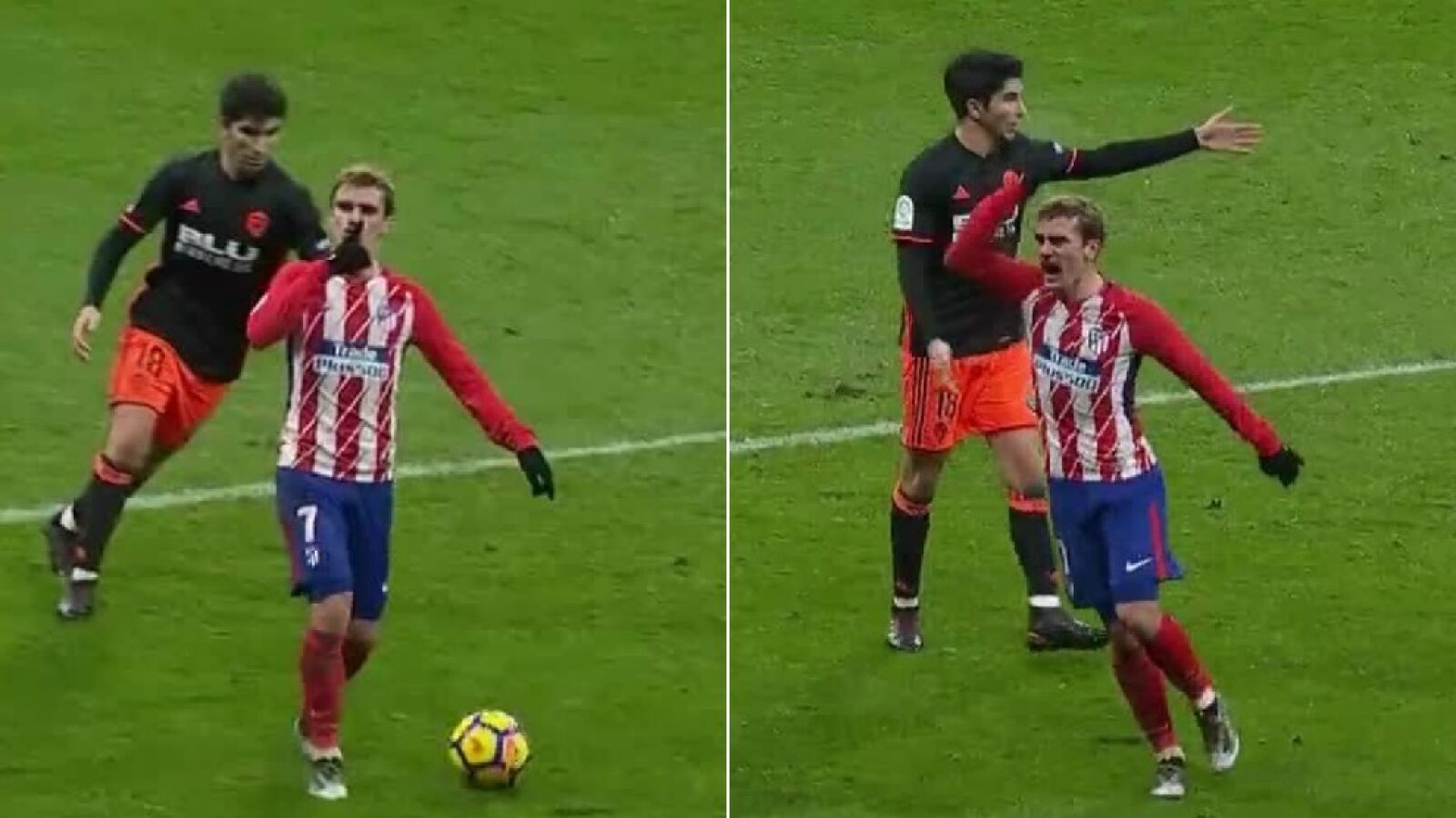 Griezmann manda callar a la grada del Wanda