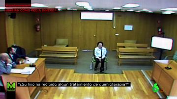 La madre de Paco Sanz durante el juicio
