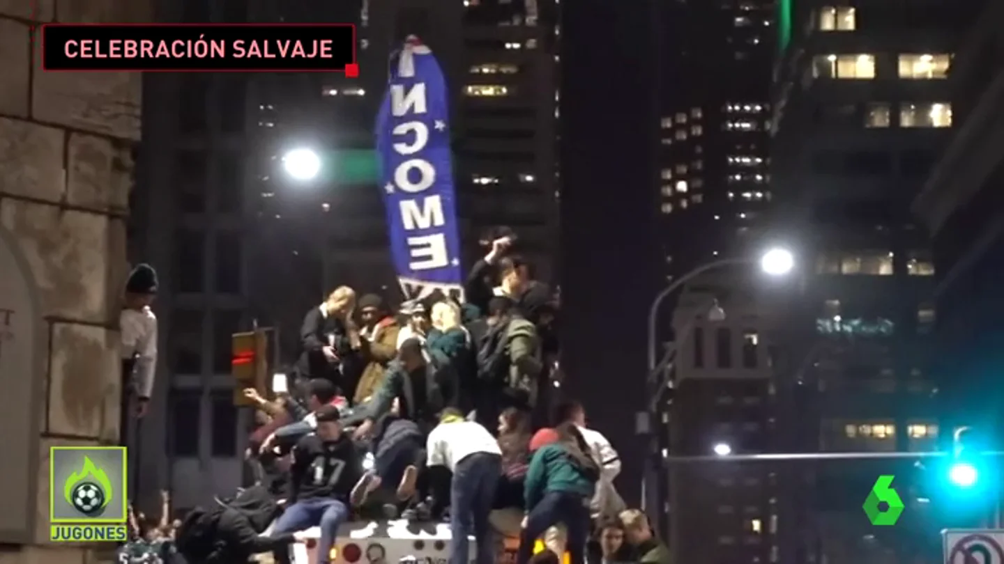 Así fue la salvaje celebración en Philadelphia tras la victoria de los Eagles en la Super Bowl Así fue la salvaje celebración en Philadelphia tras la victoria de los Eagles en la Super Bowl
