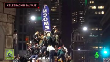 Así fue la salvaje celebración en Philadelphia tras la victoria de los Eagles en la Super Bowl