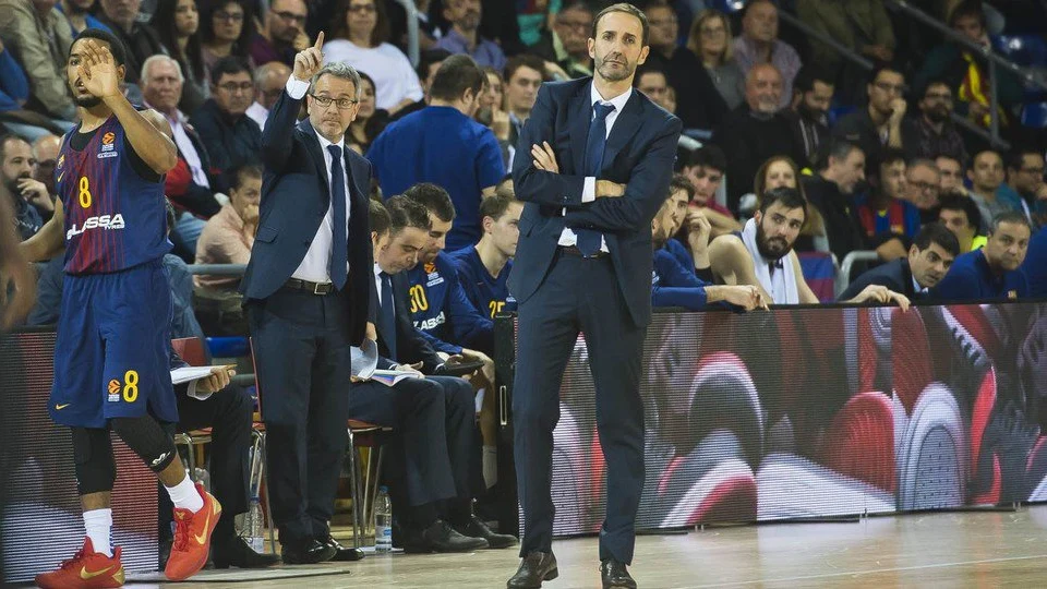 Sito Alonso, durante un partido del Barcelona