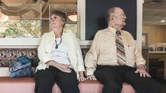 Un matrimonio octogenario, esperando Un matrimonio octogenario, esperando