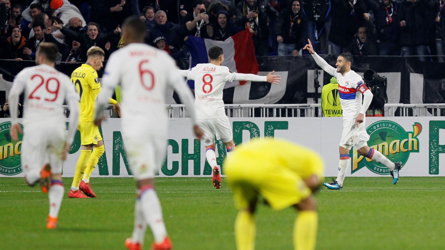 Fekir celebra su gol ante el Villarreal
