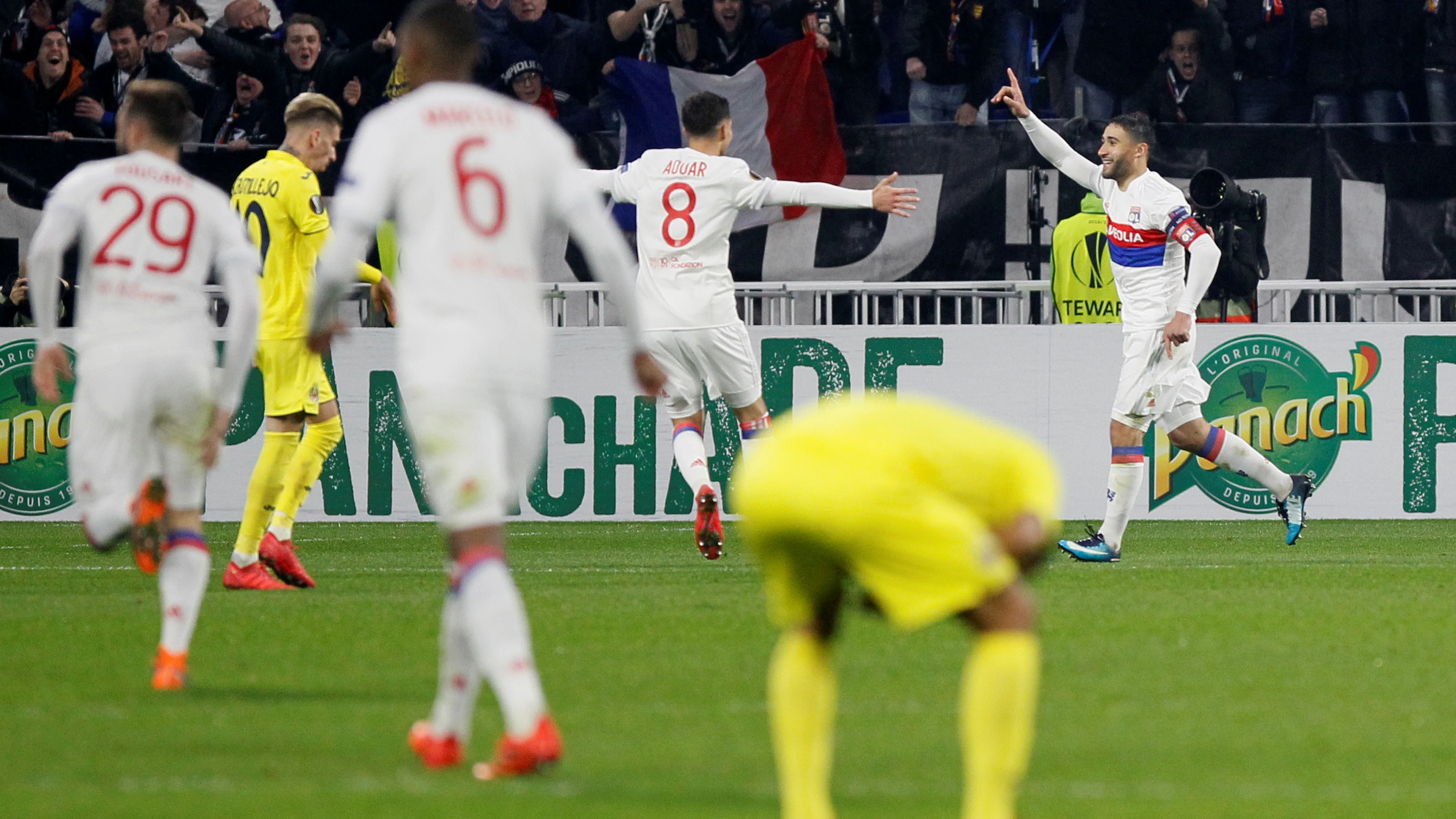 Fekir celebra su gol ante el Villarreal