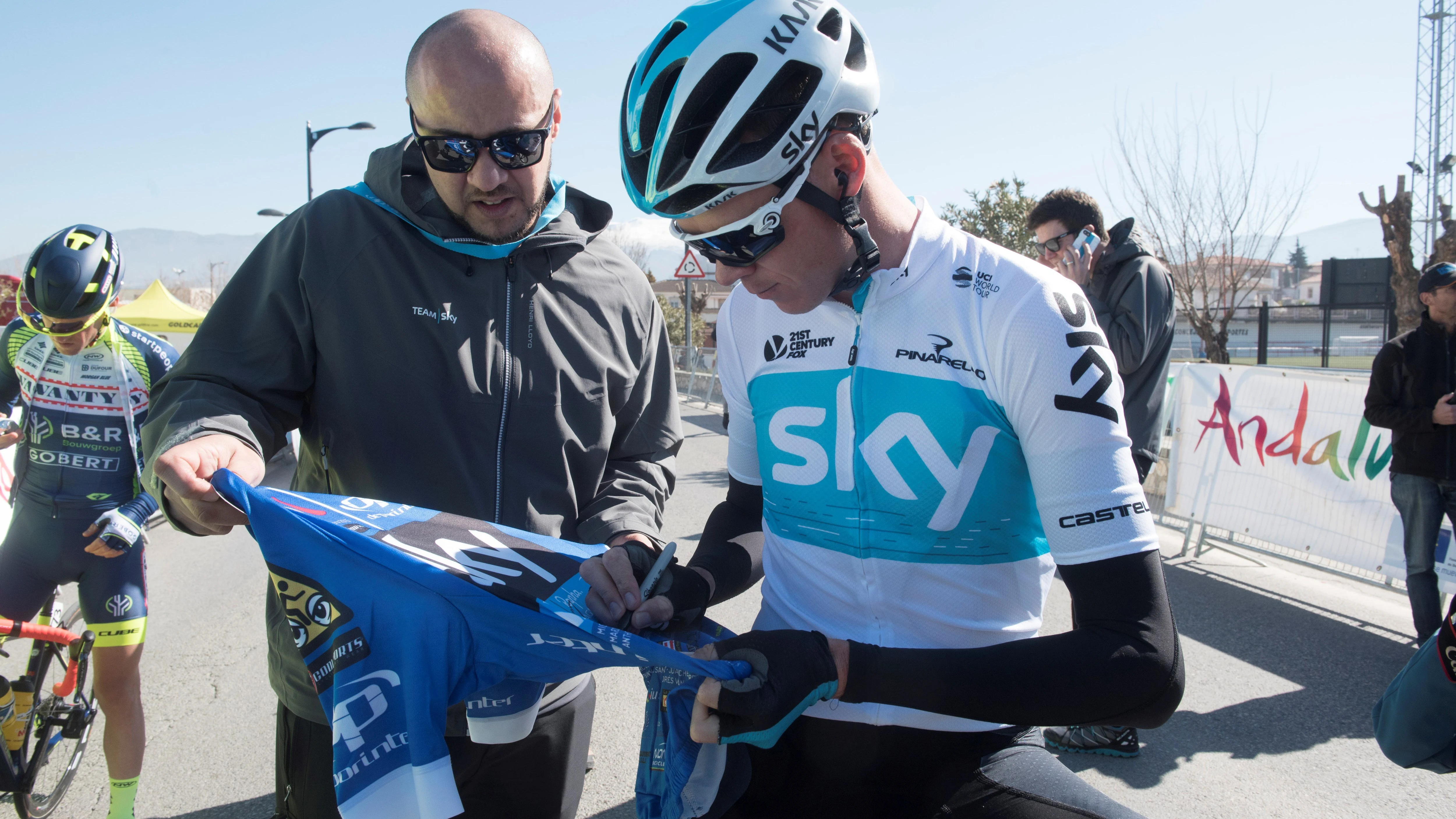 Chris Froome, en la Vuelta a Andaluc&iacute;a