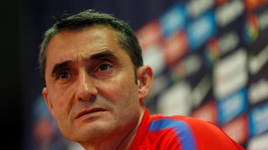Ernesto Valverde, en rueda de prensa Ernesto Valverde, en rueda de prensa