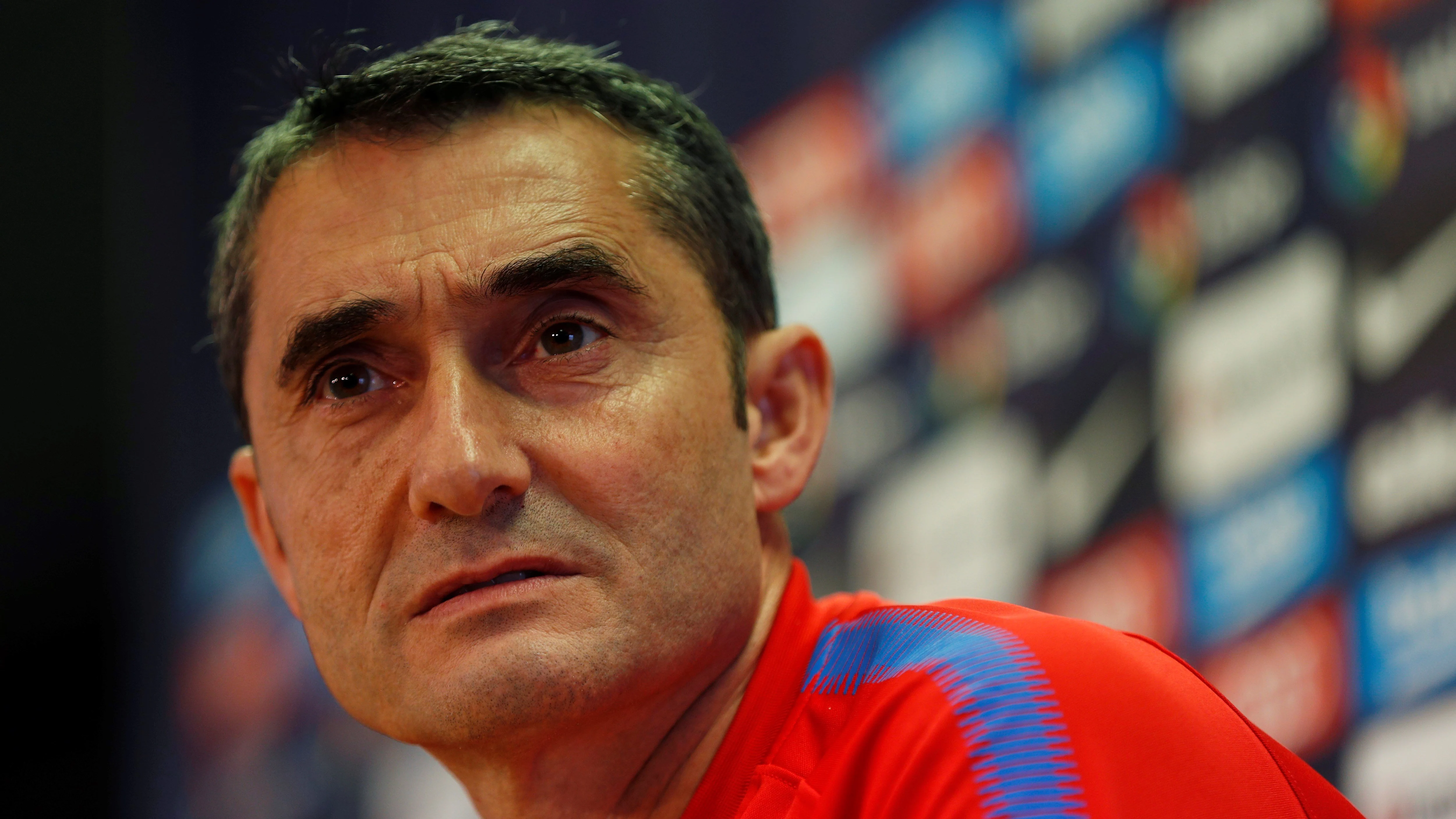 Ernesto Valverde, en rueda de prensa