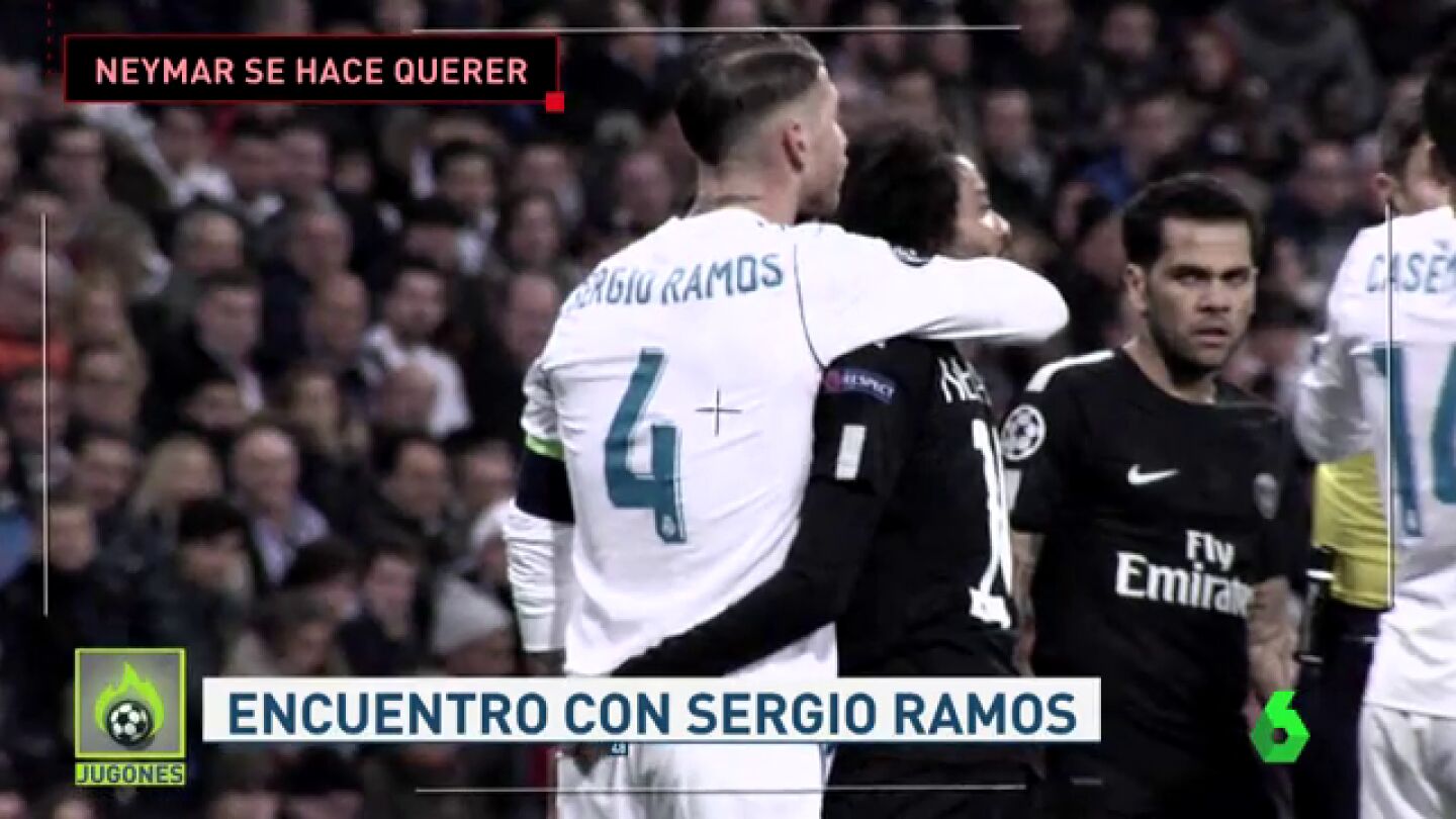 Neymar tuvo mucha complicidad con los jugadores del Real Madrid