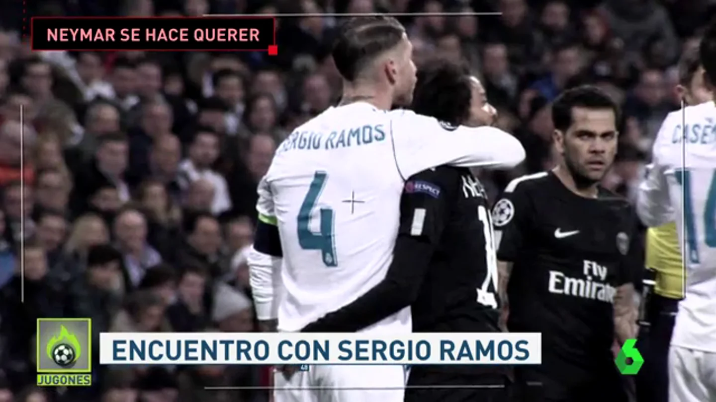 Neymar tuvo mucha complicidad con los jugadores del Real Madrid Neymar tuvo mucha complicidad con los jugadores del Real Madrid