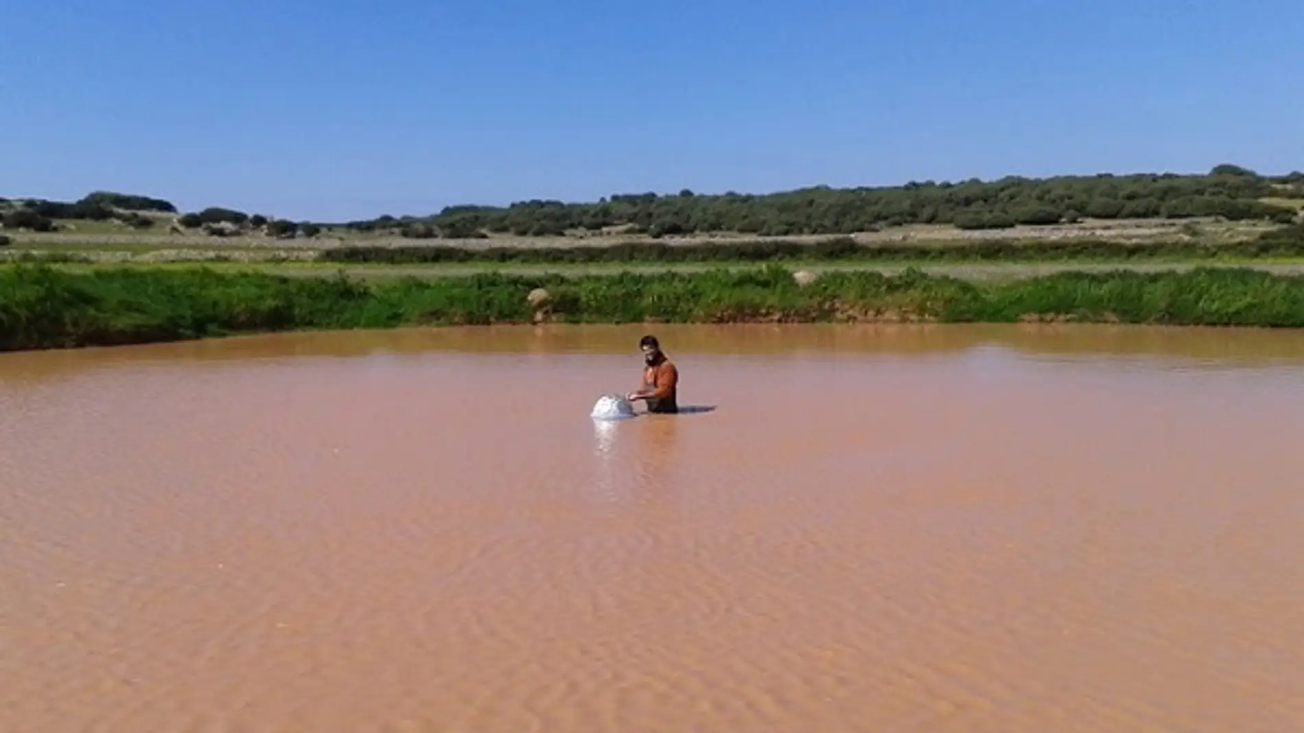 Balsa de agua temporal de Menorca